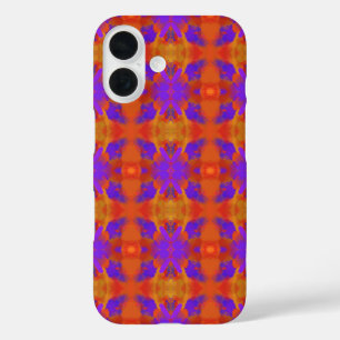 Orange Purple And Red Abstract Graphic Art Design iPhone 16 Case