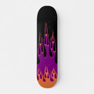 Orange Purple Burn Skateboard