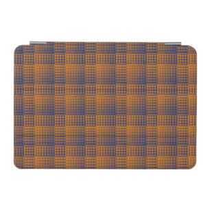 Orange Purple Checker Abstract Pattern iPad Mini Cover