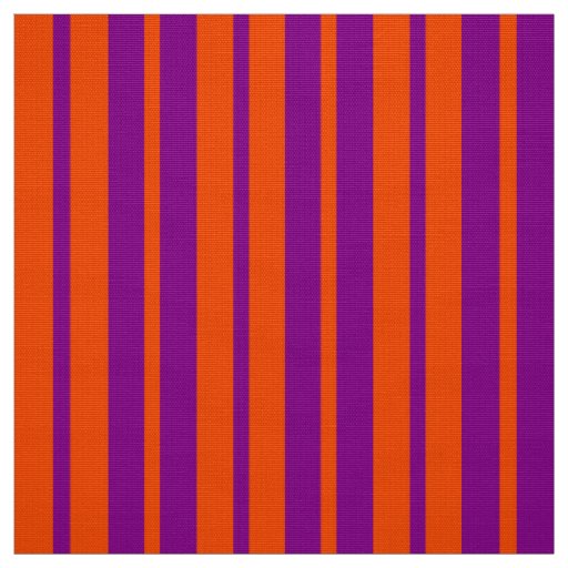 Orange Purple Stylish Stripes Pattern Design  Fabric