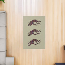 Orange Purple Tan Black Southwest Kokopelli