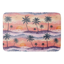 ORANGE & PURPLE WATERCOLOR SUMMER SUNSET