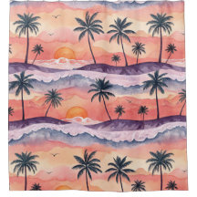 ORANGE & PURPLE WATERCOLOR SUMMER SUNSET