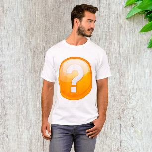 Orange Question Mark Bold Modern Symbol T-Shirt