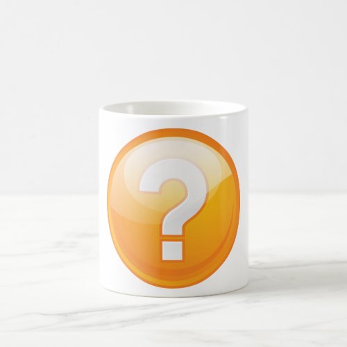 Orange Question Mark Mug