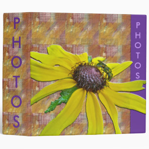 Orange Quilt, Bee and Black Eyed Susan Binder