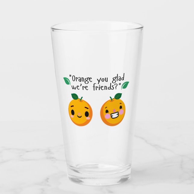 ORANGE QUOTE GLASS (Front)