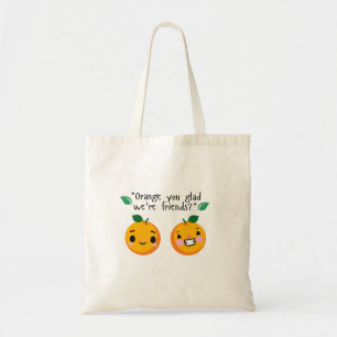 ORANGE QUOTE TOTE BAG