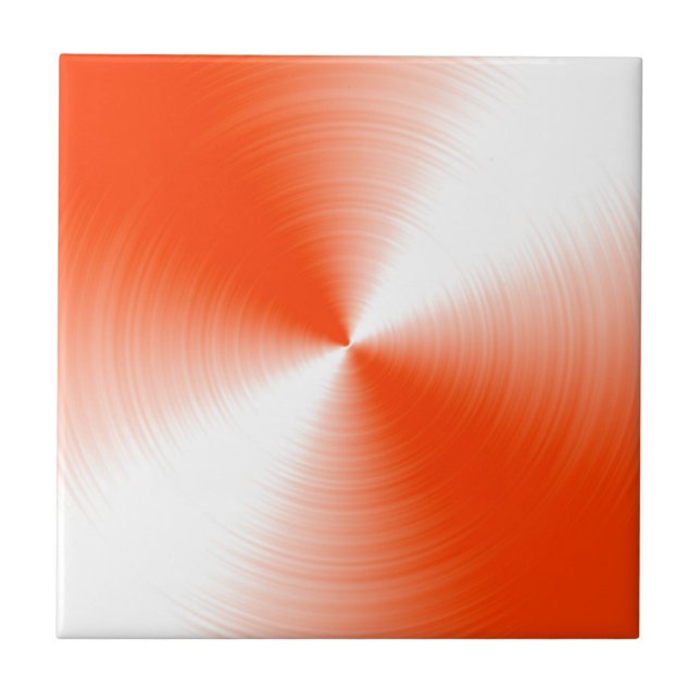 Orange Radiant Ceramic Tile (Front)