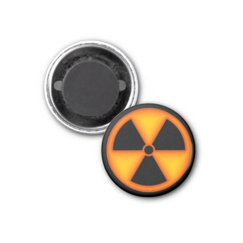 Orange Radiation Symbol Magnet