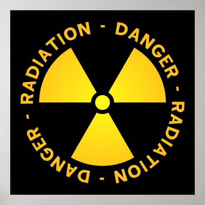 Radiation Warning Poster