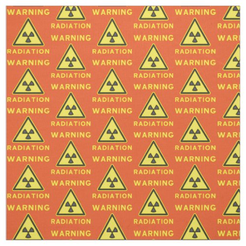 Orange Radiation Warning Fabric