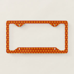 Orange Rainbows License Plate Frame