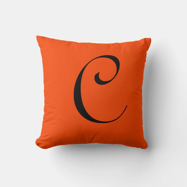 Orange (RAL 2017 RAL Orange) Throw Pillow (Front)