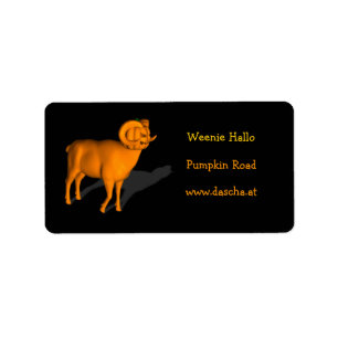 Orange Ram Label