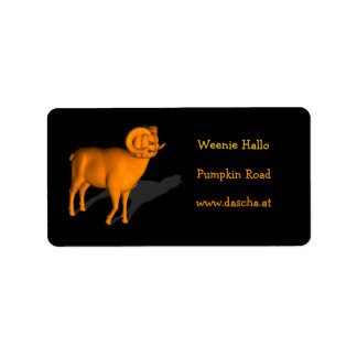 Orange Ram Label