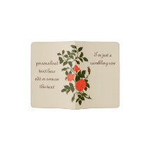 Orange Rambling Rose Vintage Art