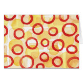 Orange Rectangles with Red Watercolour Circles (Front Horizontal)