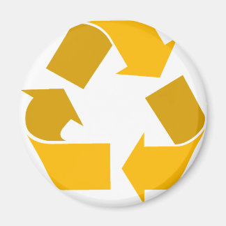 orange recycle magnet