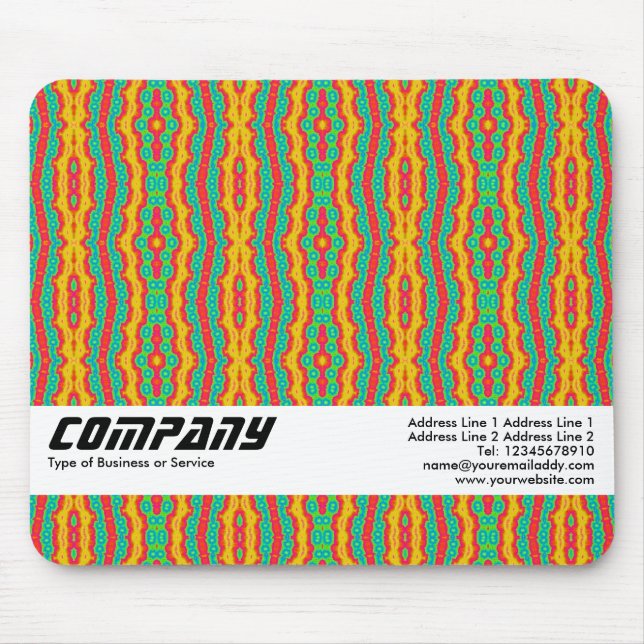 Orange Red and Green, Business Mouse Pad (Front)