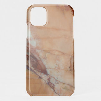 Orange Red and White Veined Marble Uncommon iPhone 11 Case