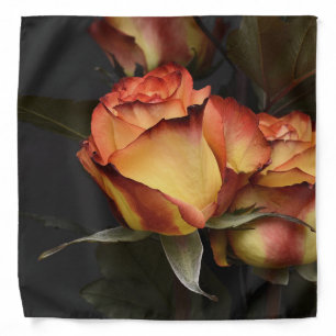 Orange, Red and Yellow Roses Bandana
