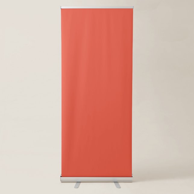 Orange Red Best Vertical Retractable Banner  (Front)