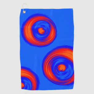 Orange Red Blue Golf Towel