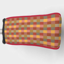 Orange Red Brown Plaid