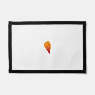 orange, red color clip art pennant