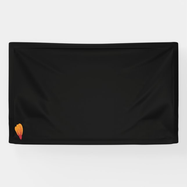 orange, red color clip art Vinyl Banner  (Horizontal)