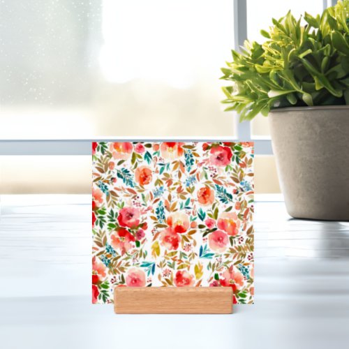 Orange red colorful rose floral summer  holder