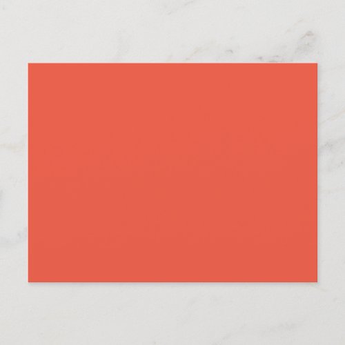 Orange Red EC553E Pale Copper Announcement Postcard