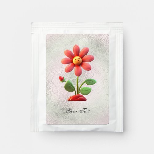 Orange Red Flower Tea Bag Drink Mix