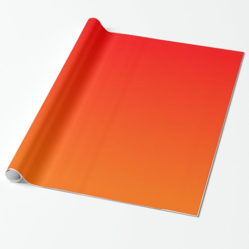 Orange Red Gradient Wrapping Paper