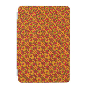Orange & Red Hand Drawn Pattern iPad Mini Cover