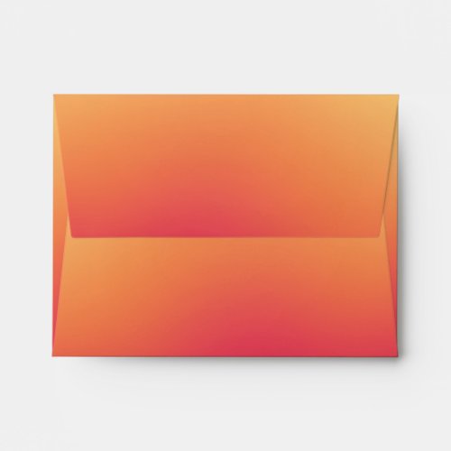 Orange Red Ombre Gradient Blur Abstract Design Envelope
