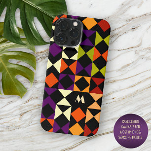 Orange Red Orange Purple Black Art Pattern iPhone 13 Pro Max Case