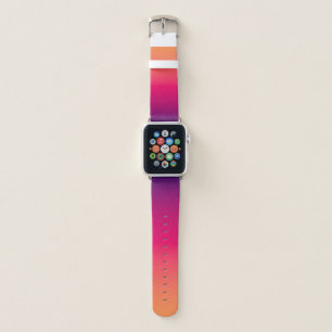 Orange Red Purple Color Apple Watch Band