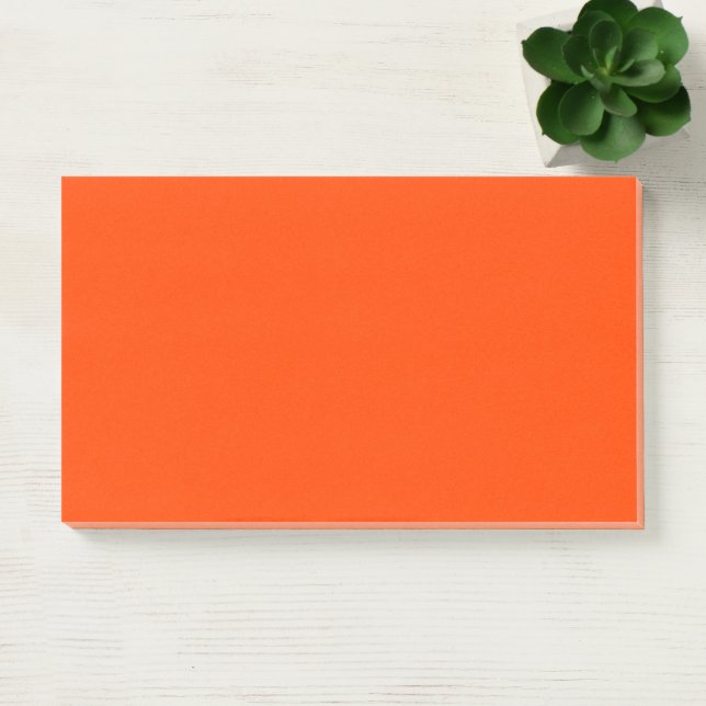 Orange Red Simple 10" x 6" Post-it Notes (Office)