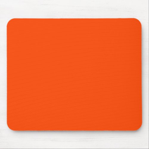 Orange Red Solid Color Background Blank Mouse Pad