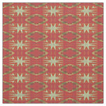 Orange Red Taupe Beige Khaki Brown Ethnic Look Fabric