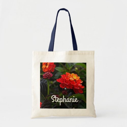 Orange Red Trailing Lantana 1_2 Tote Bag