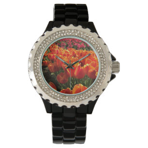 Orange & Red Tulips Watch