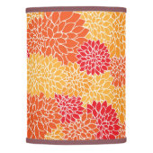 Orange-red-yellow flowers Lamp Shade (Front)
