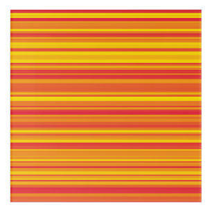 Orange Red Yellow Stripes Acrylic Print