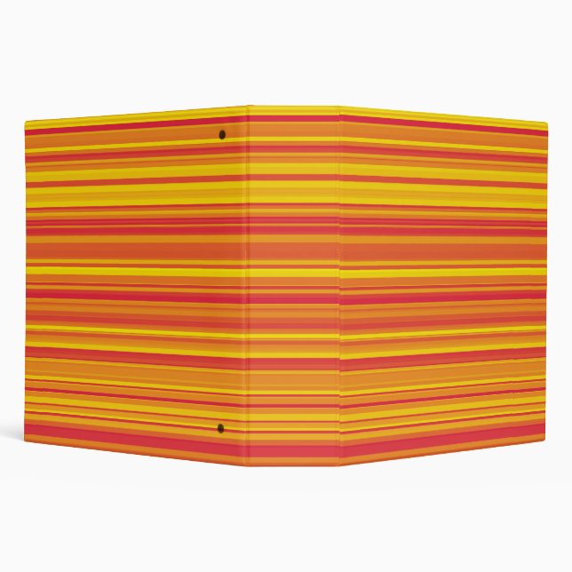 Orange Red Yellow Stripes Binder (Background)