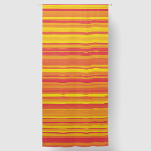 Orange Red Yellow Stripes Blackout Curtains