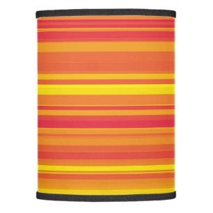Orange Red Yellow Stripes Lamp Shade