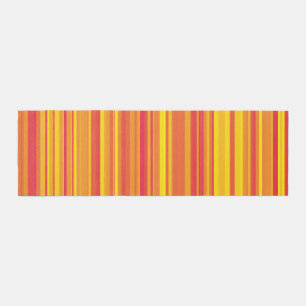 Orange Red Yellow Stripes Outdoor Rug